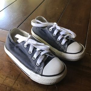 Toddler Converse White/Navy Shoes Size 7